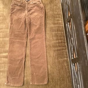 Talbots tan corduroy small ribbed pants